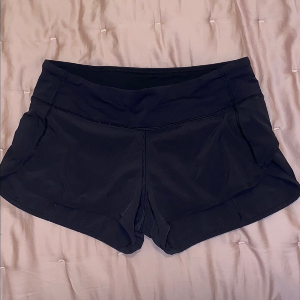 Lululemon running shorts black LIKE NEW